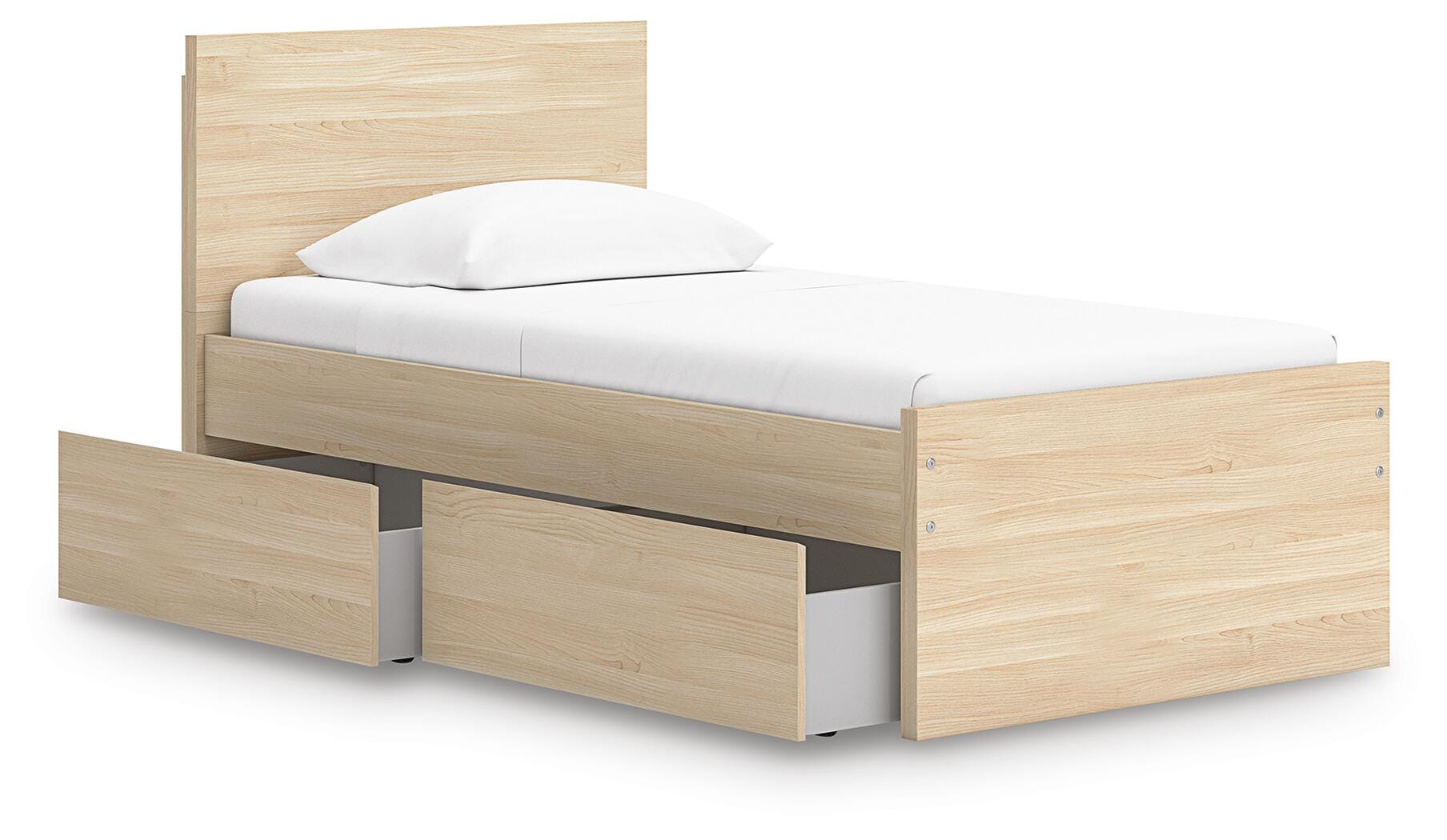 Onita Panel Platform Bed with 1 Side Storage