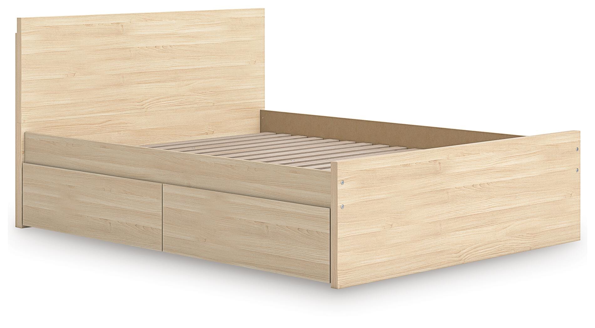 Onita Panel Platform Bed with 1 Side Storage