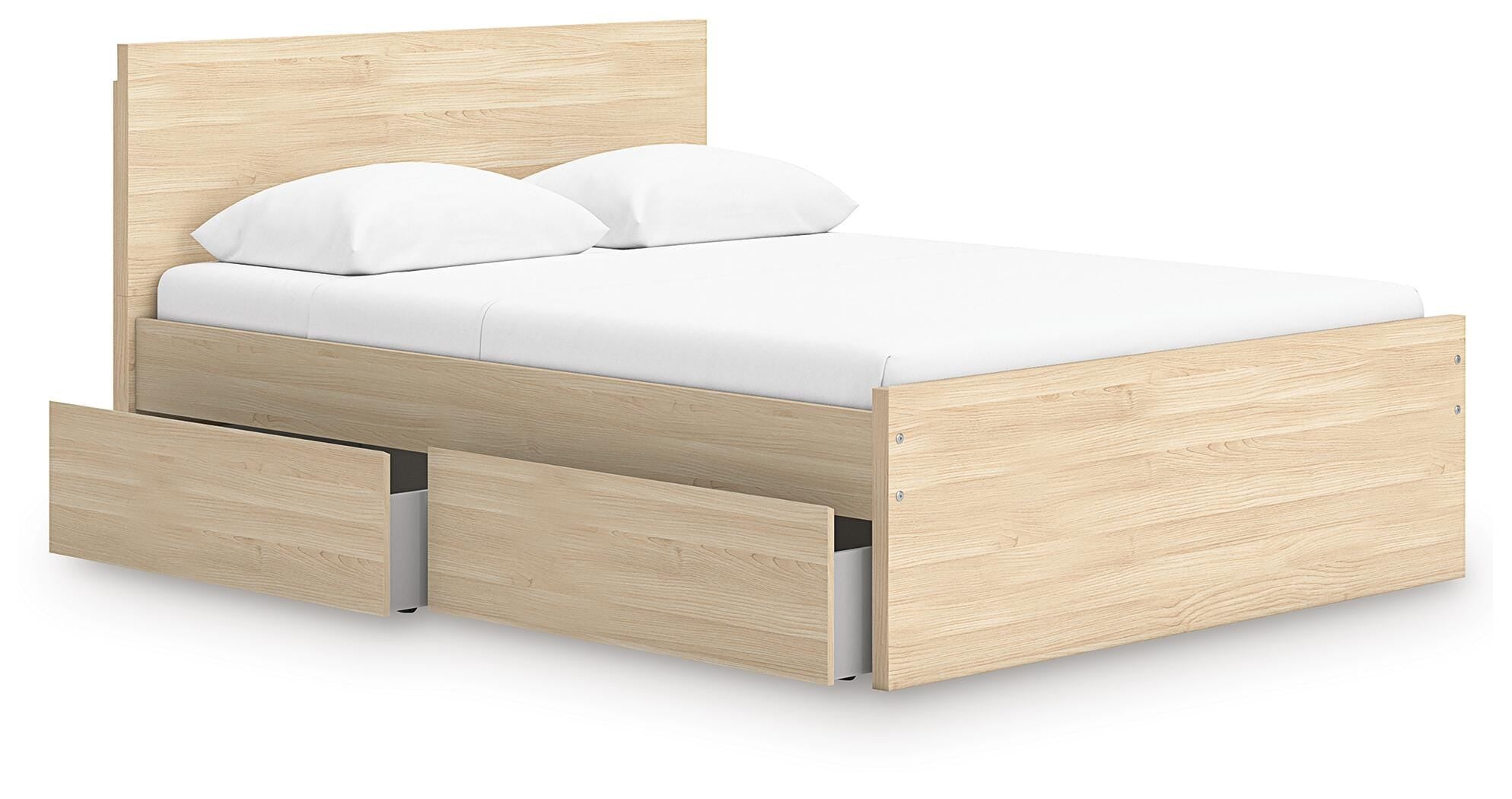 Onita Panel Platform Bed with 1 Side Storage