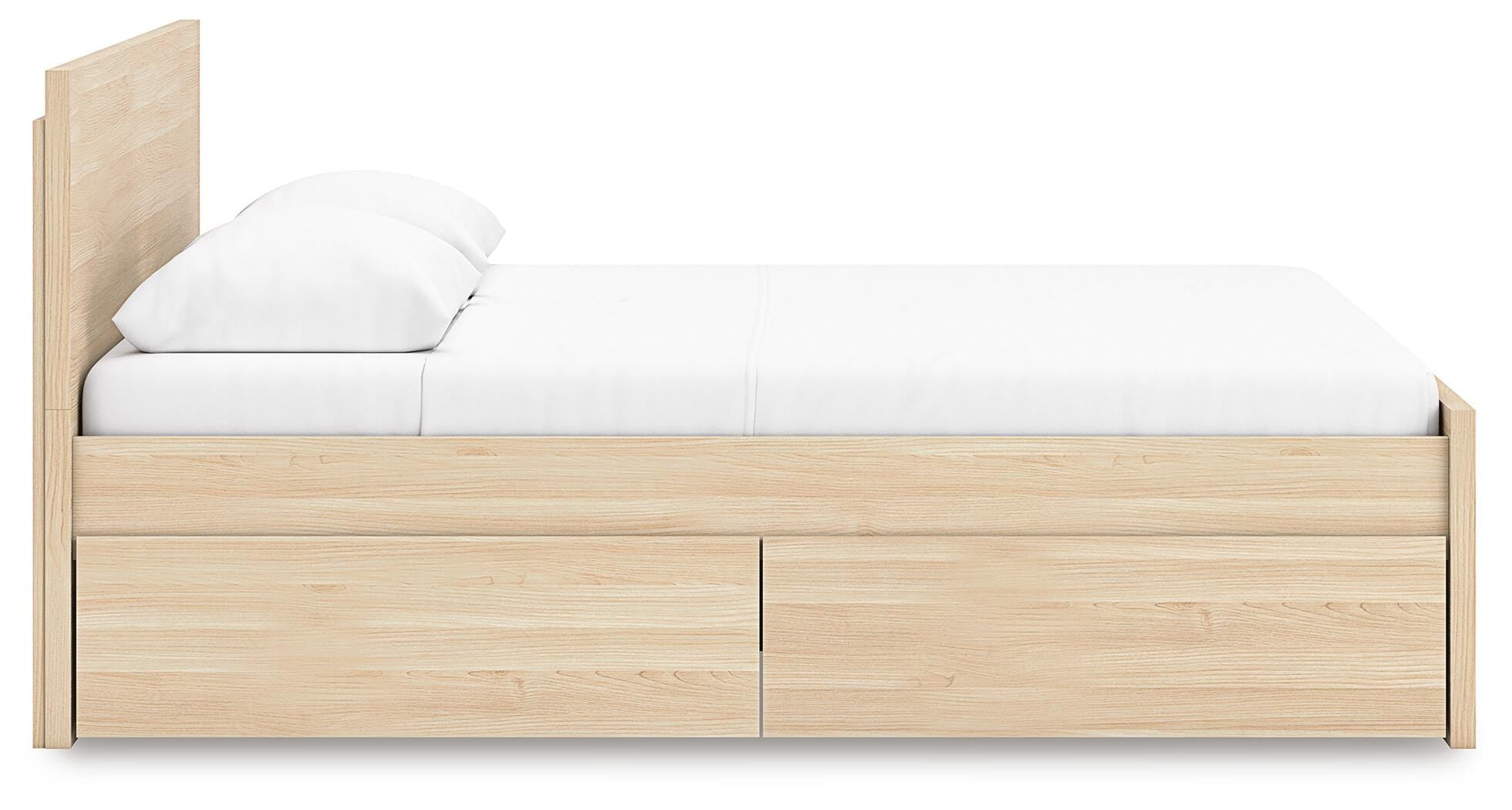 Onita Panel Platform Bed with 1 Side Storage