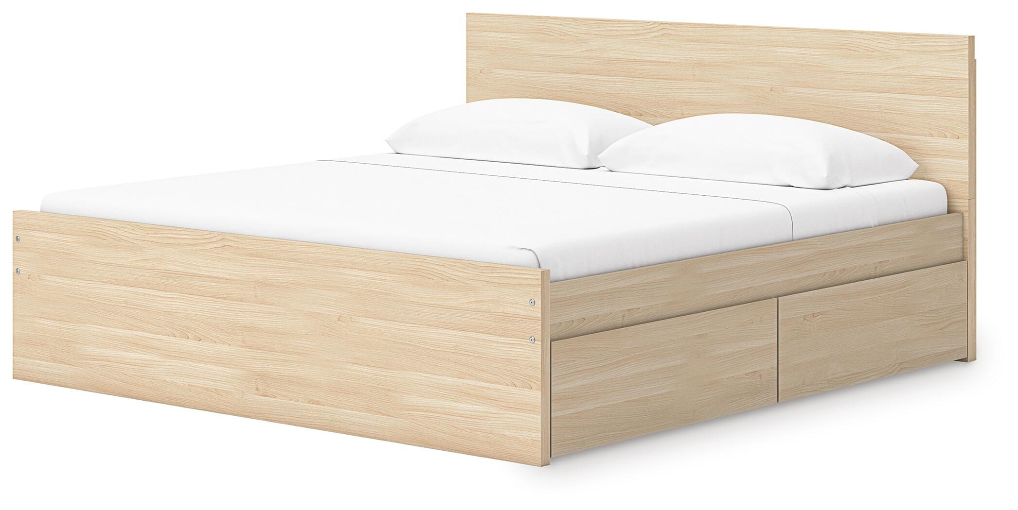 Onita Panel Platform Bed with 2 Side Storage