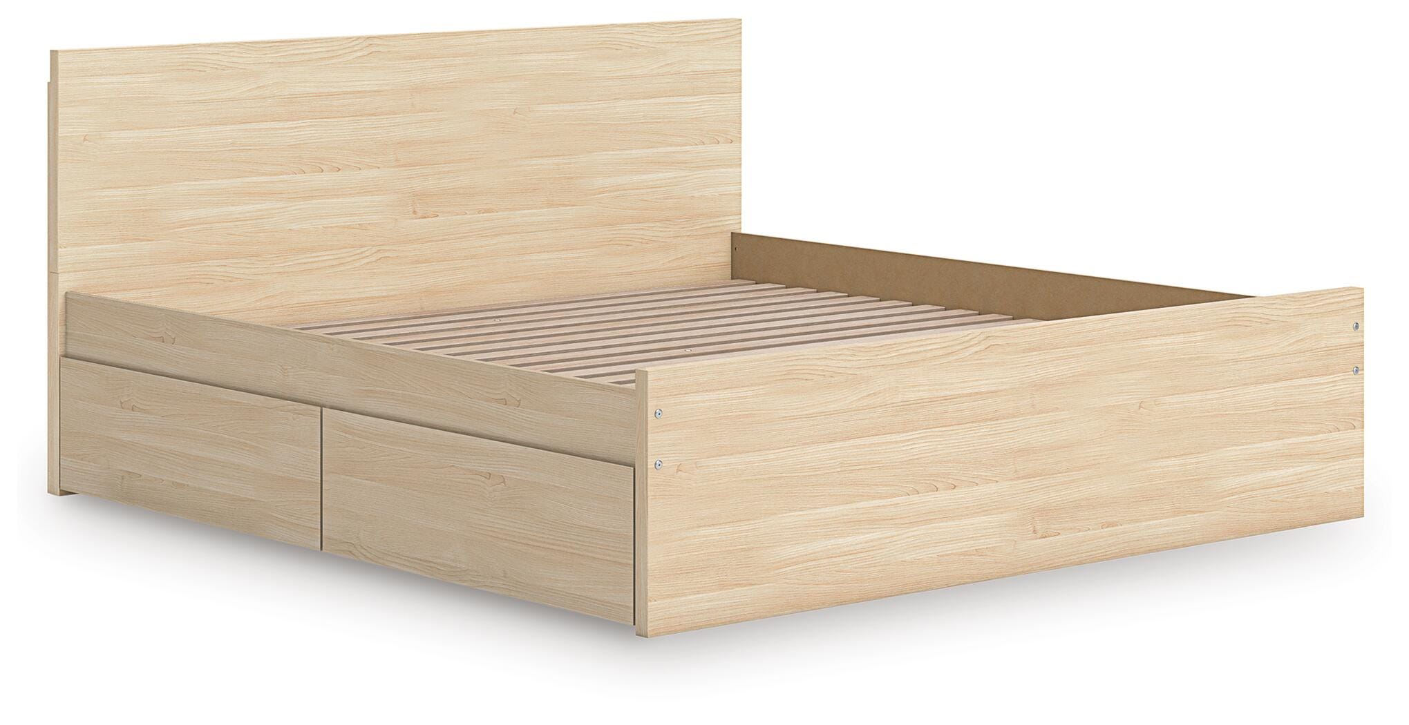 Onita Panel Platform Bed with 2 Side Storage