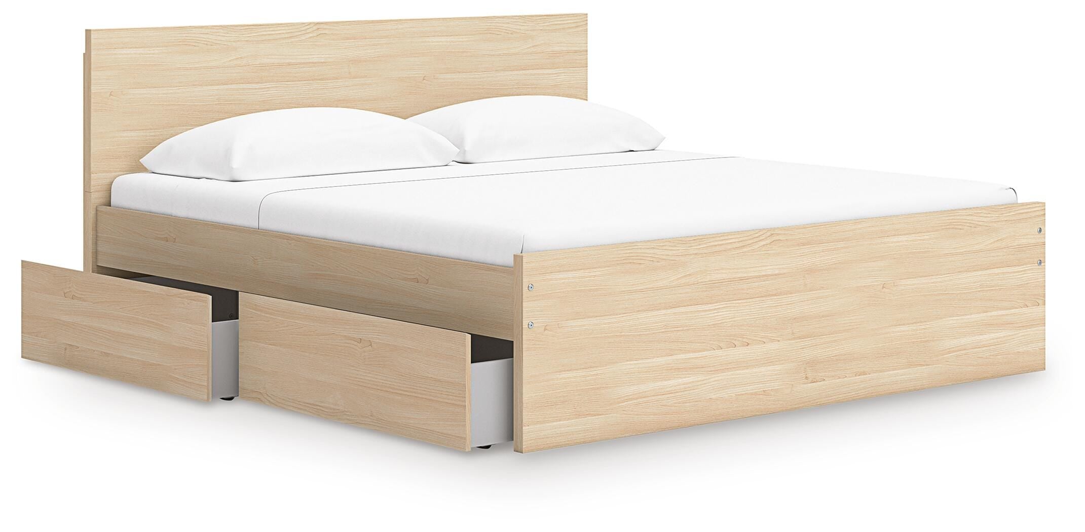 Onita Panel Platform Bed with 2 Side Storage