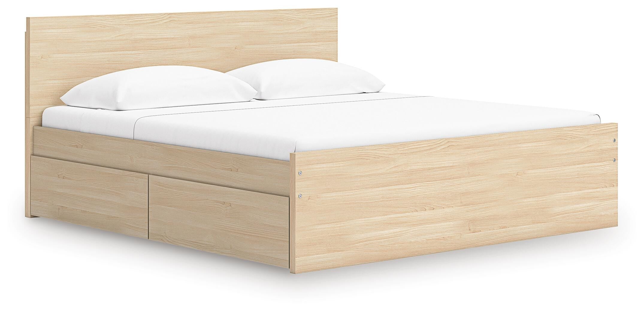 Onita Panel Platform Bed with 2 Side Storage