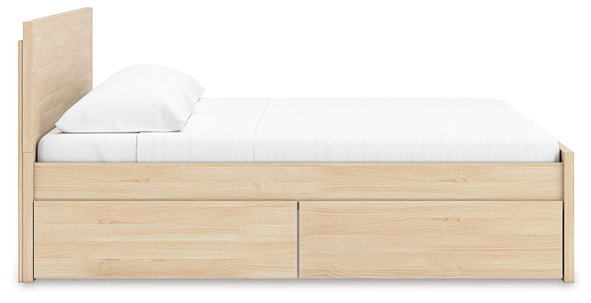 Onita Panel Platform Bed with 2 Side Storage