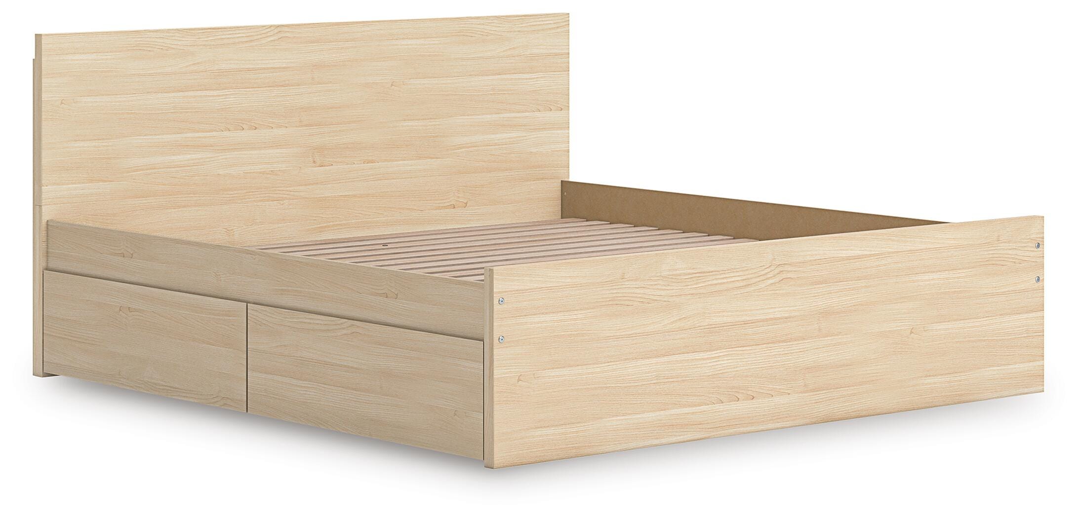 Onita Panel Platform Bed with 1 Side Storage