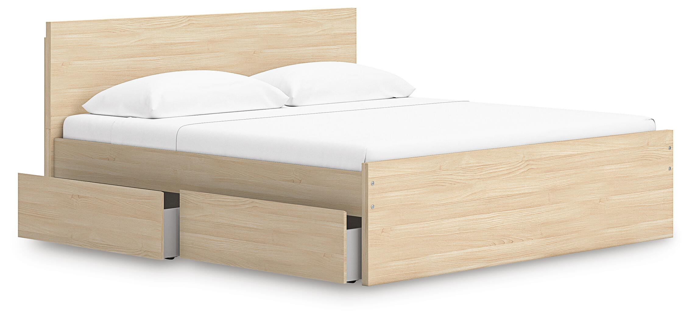 Onita Panel Platform Bed with 1 Side Storage