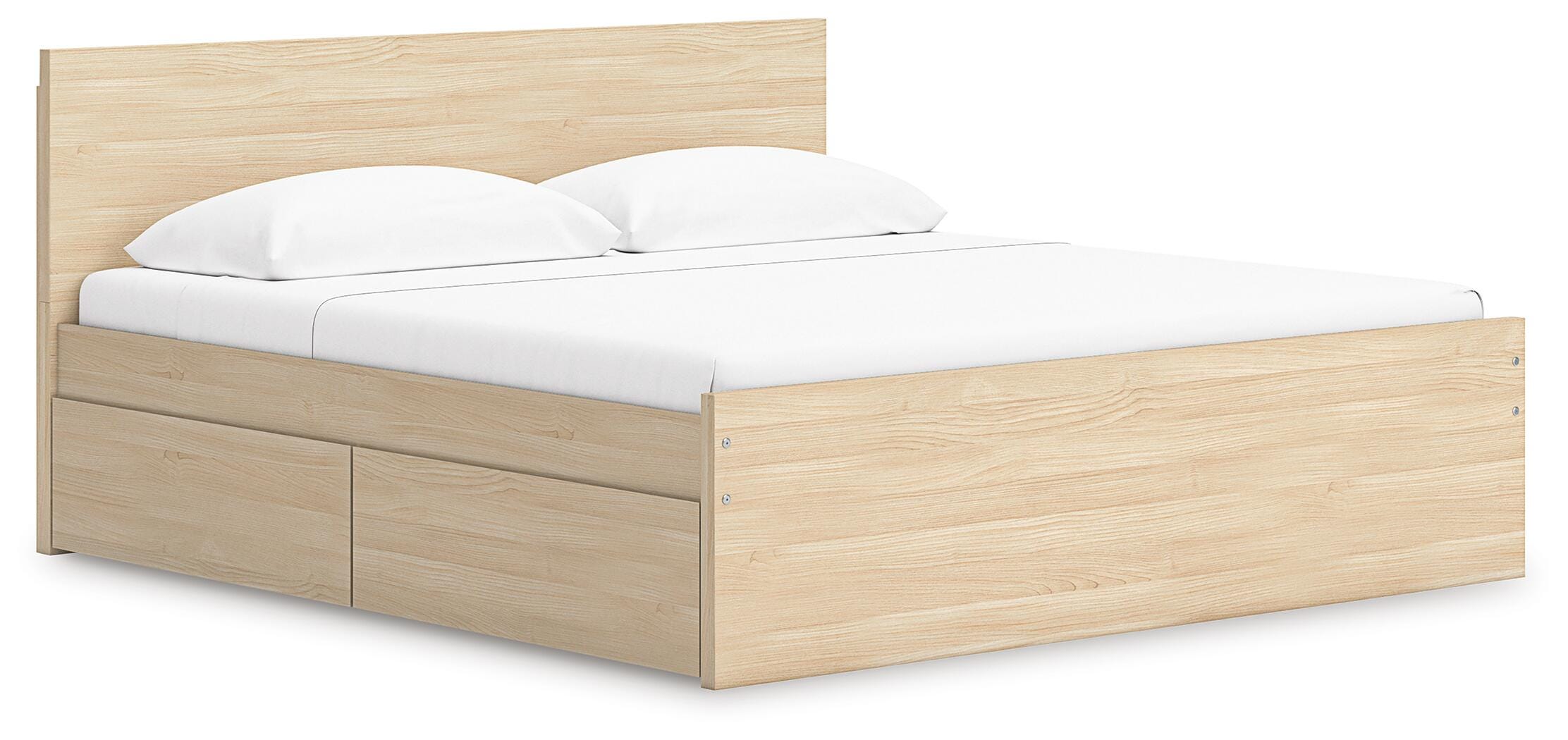 Onita Panel Platform Bed with 1 Side Storage