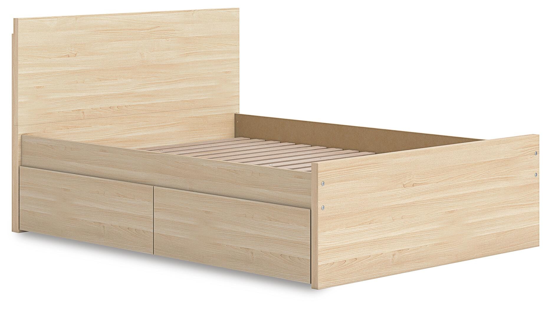 Onita Panel Platform Bed with 1 Side Storage