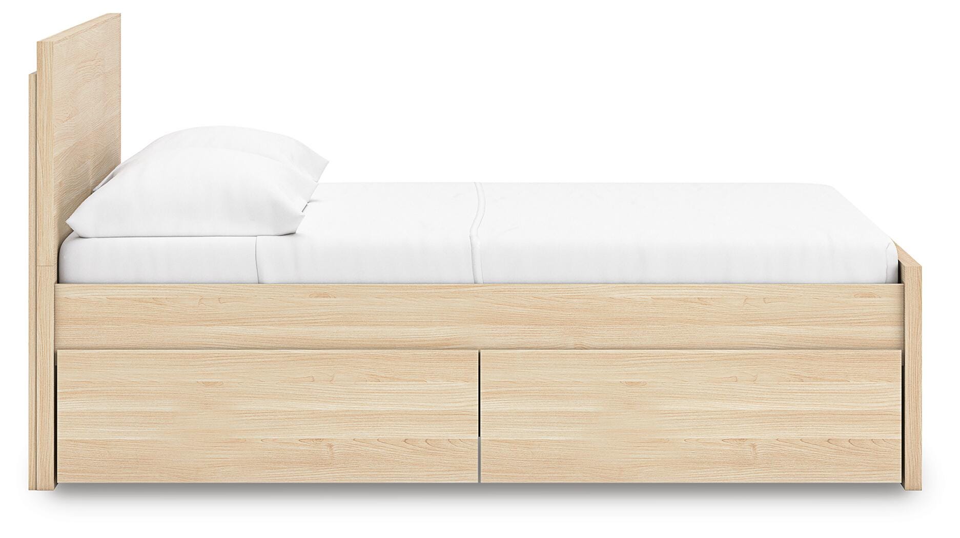 Onita Panel Platform Bed with 1 Side Storage
