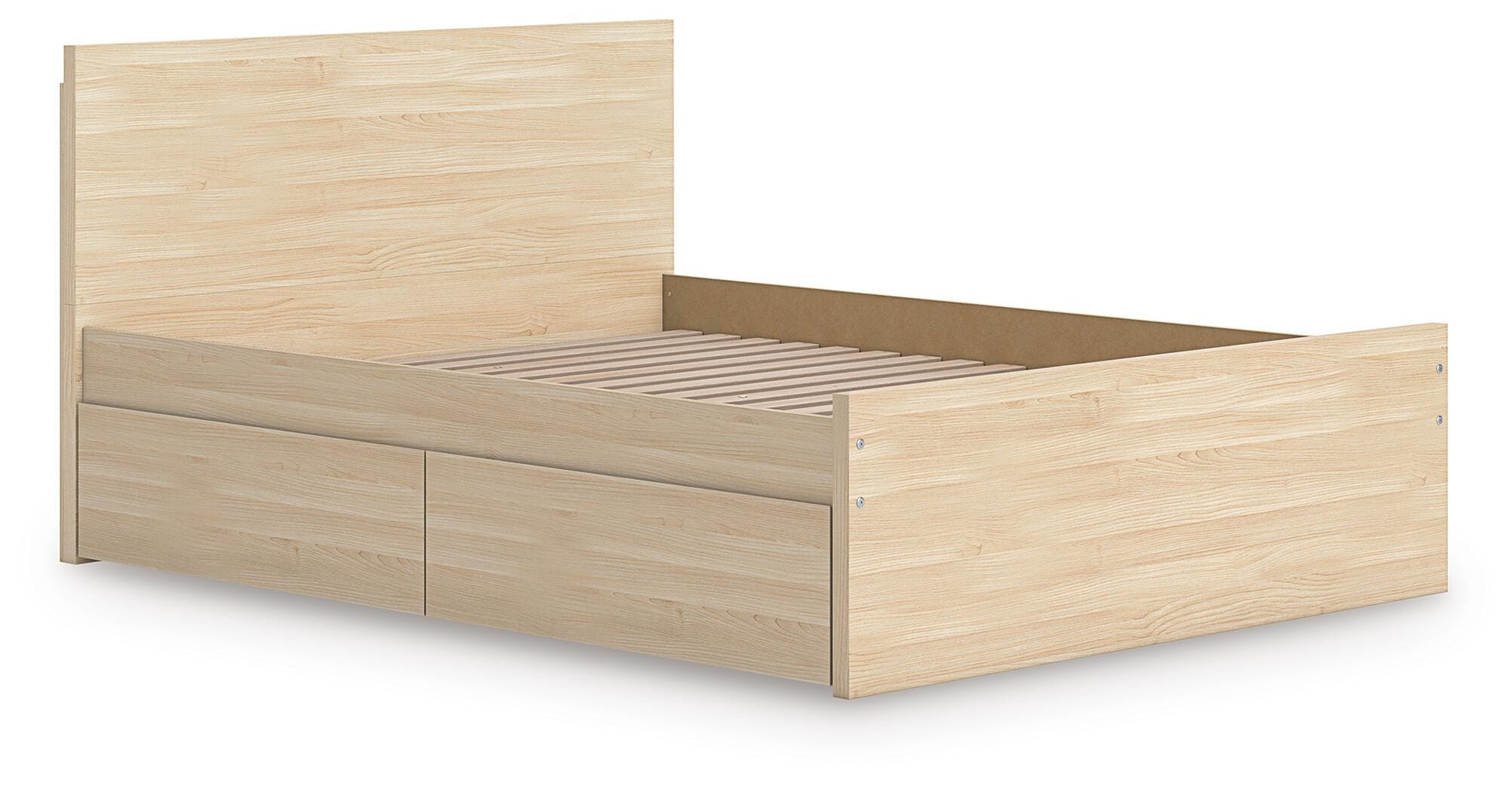 Onita Panel Platform Bed with 2 Side Storage