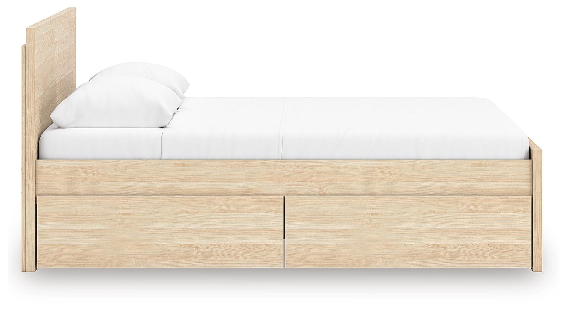 Onita Panel Platform Bed with 2 Side Storage