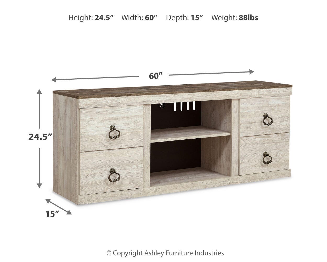 Willowton 60" TV Stand