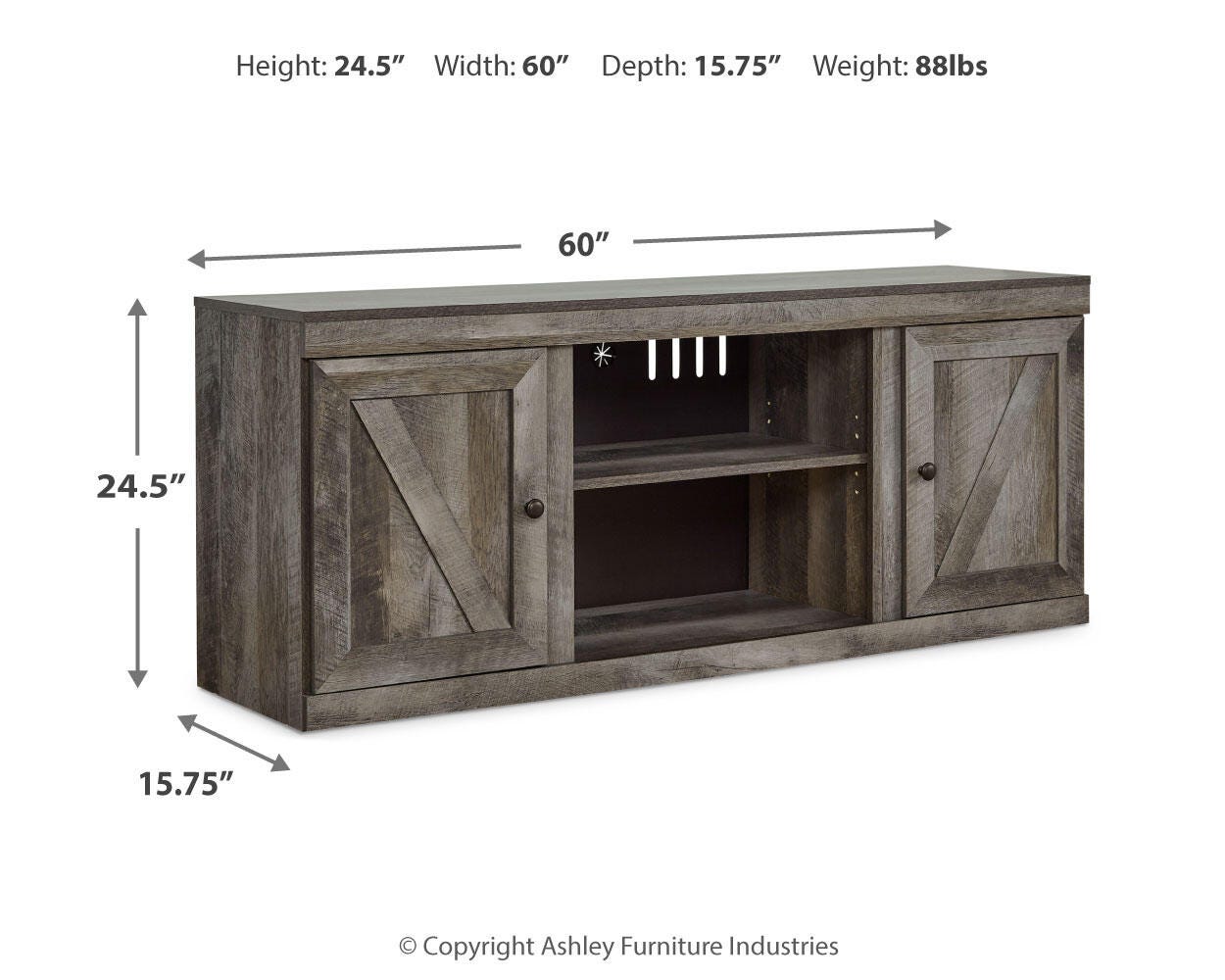 Wynnlow 60" TV Stand