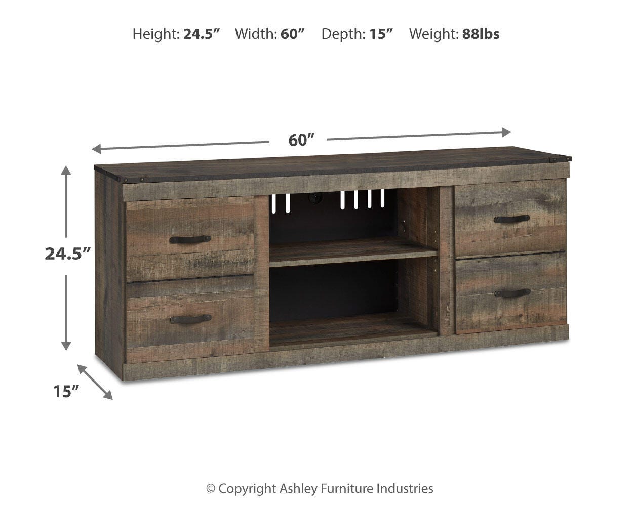 Trinell 60" TV Stand