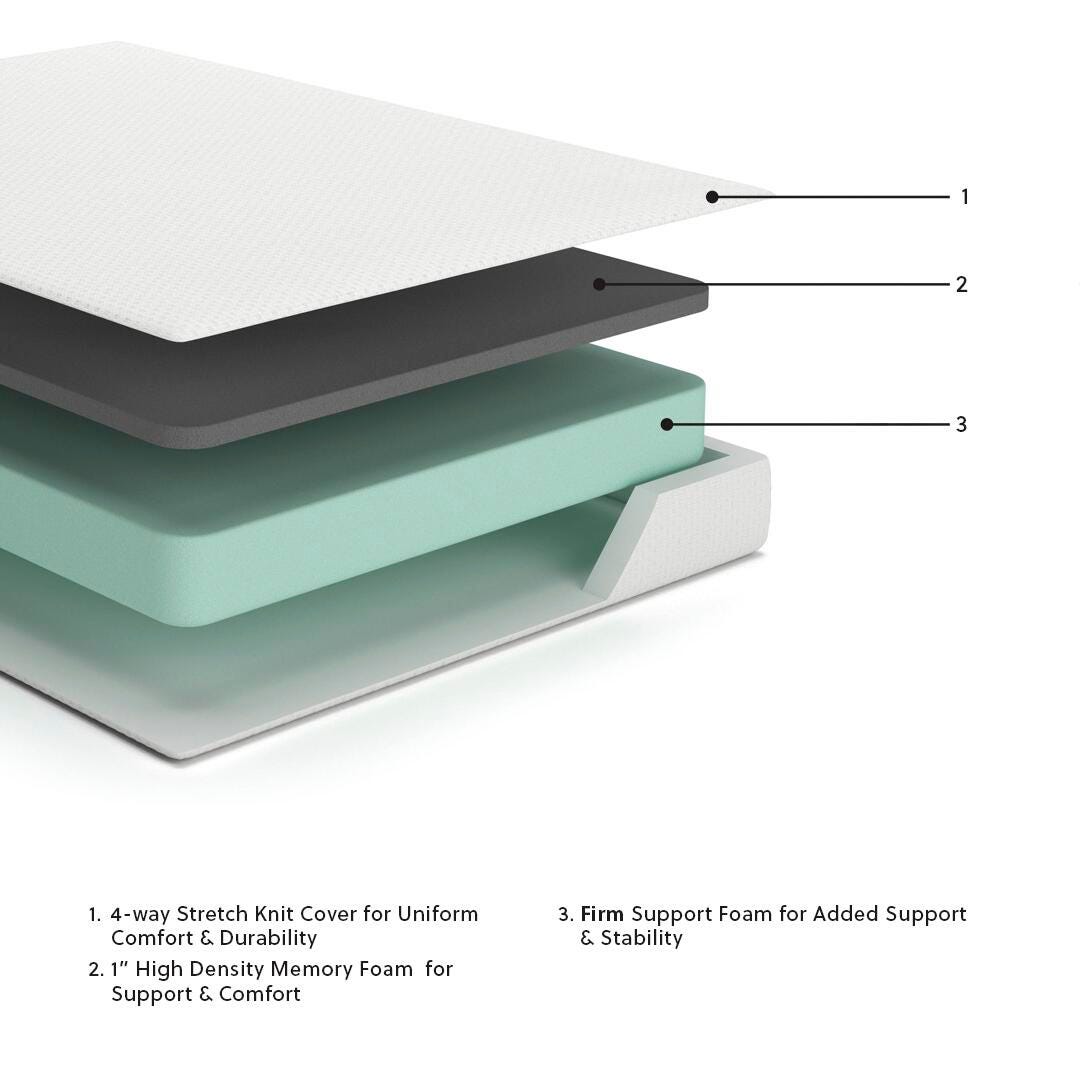 Chime 8 Inch Memory Foam Mattress in a Box