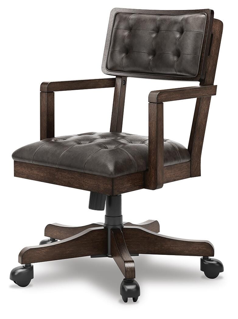 Breckington Home Office Desk with Chair and Storage