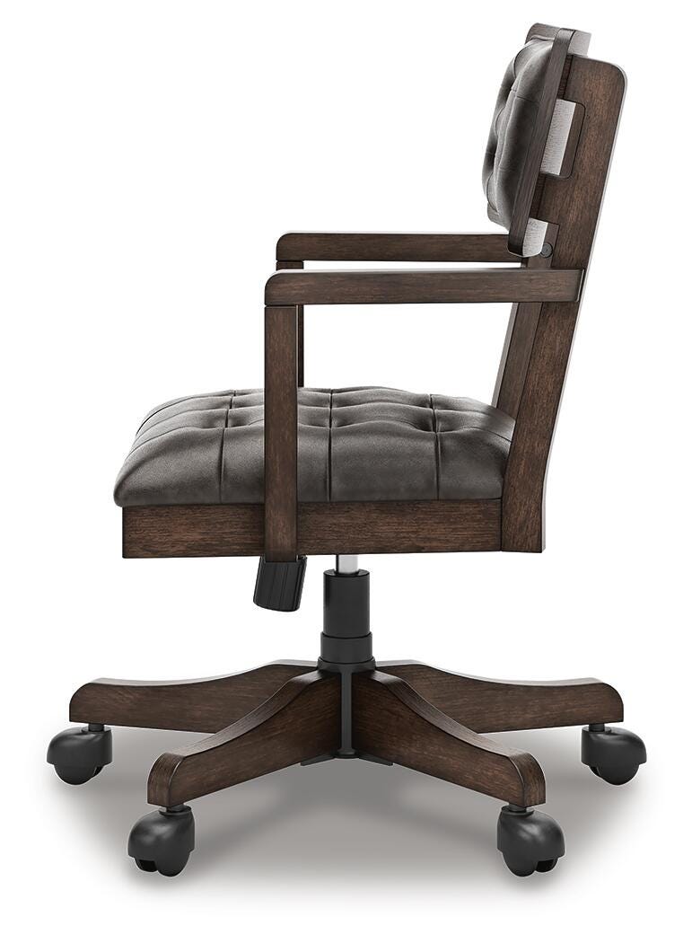 Breckington Home Office Desk with Chair and Storage
