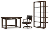 Breckington Home Office Desk with Chair and Storage