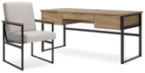 Montia Home Office Desk with Chair and Bookcase