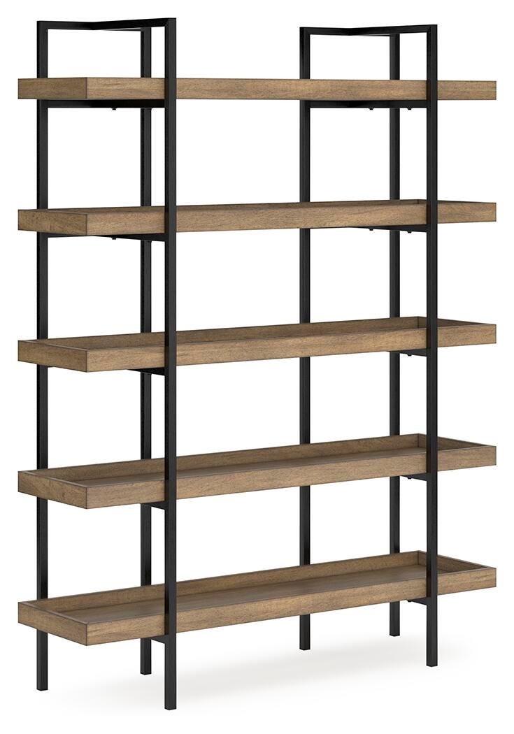 Montia Home Office Desk with Chair and Bookcase