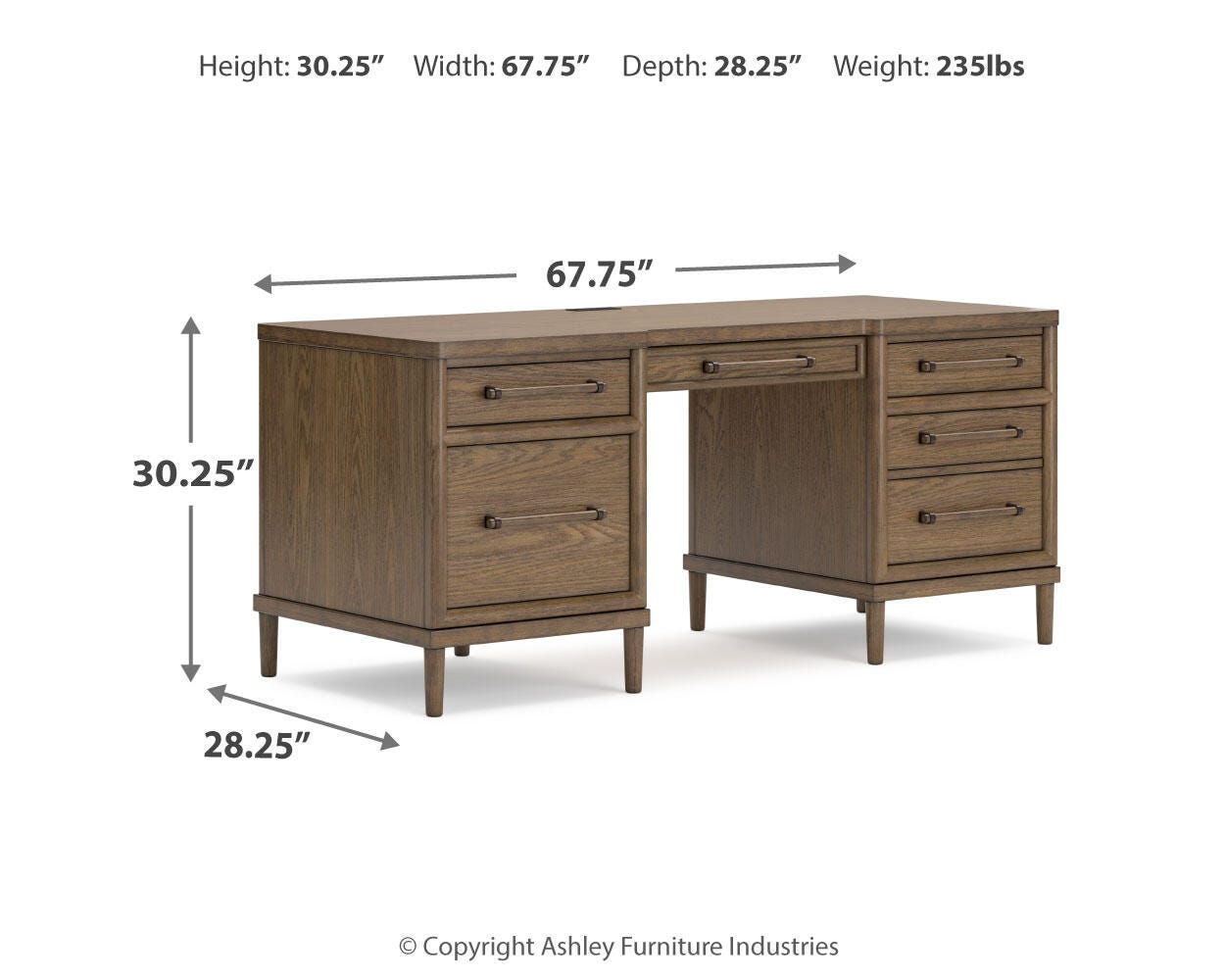 Roanhowe Home Office Desk and Storage