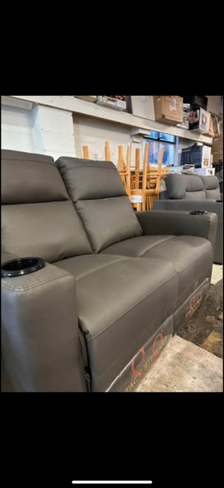New 57” Thomas Payne Dual Recliner with Cupholders