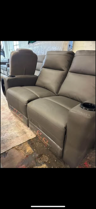 New 57” Thomas Payne Dual Recliner with Cupholders