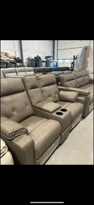 New Thomas Payne 80” Sofa Sleeper with 66” Dual Recliner with Center Console