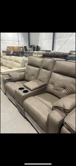 New Thomas Payne 80” Sofa Sleeper with 66” Dual Recliner with Center Console