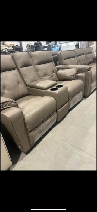 New Thomas Payne 80” Sofa Sleeper with 66” Dual Recliner with Center Console
