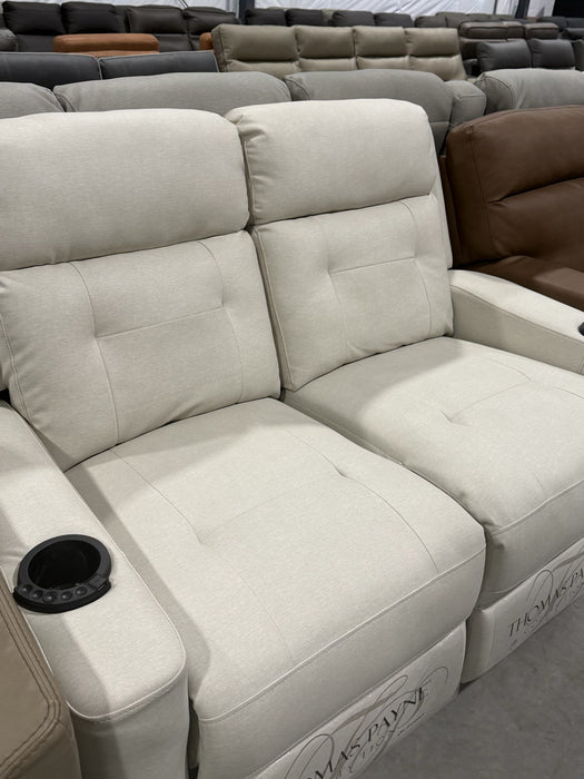 58” Power Reclining Loveseat with Heat/Massage/Lights