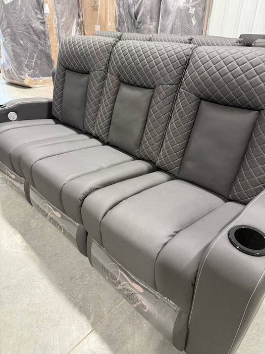 81” 4-Way Power Triple Reclining Sofa with Lights