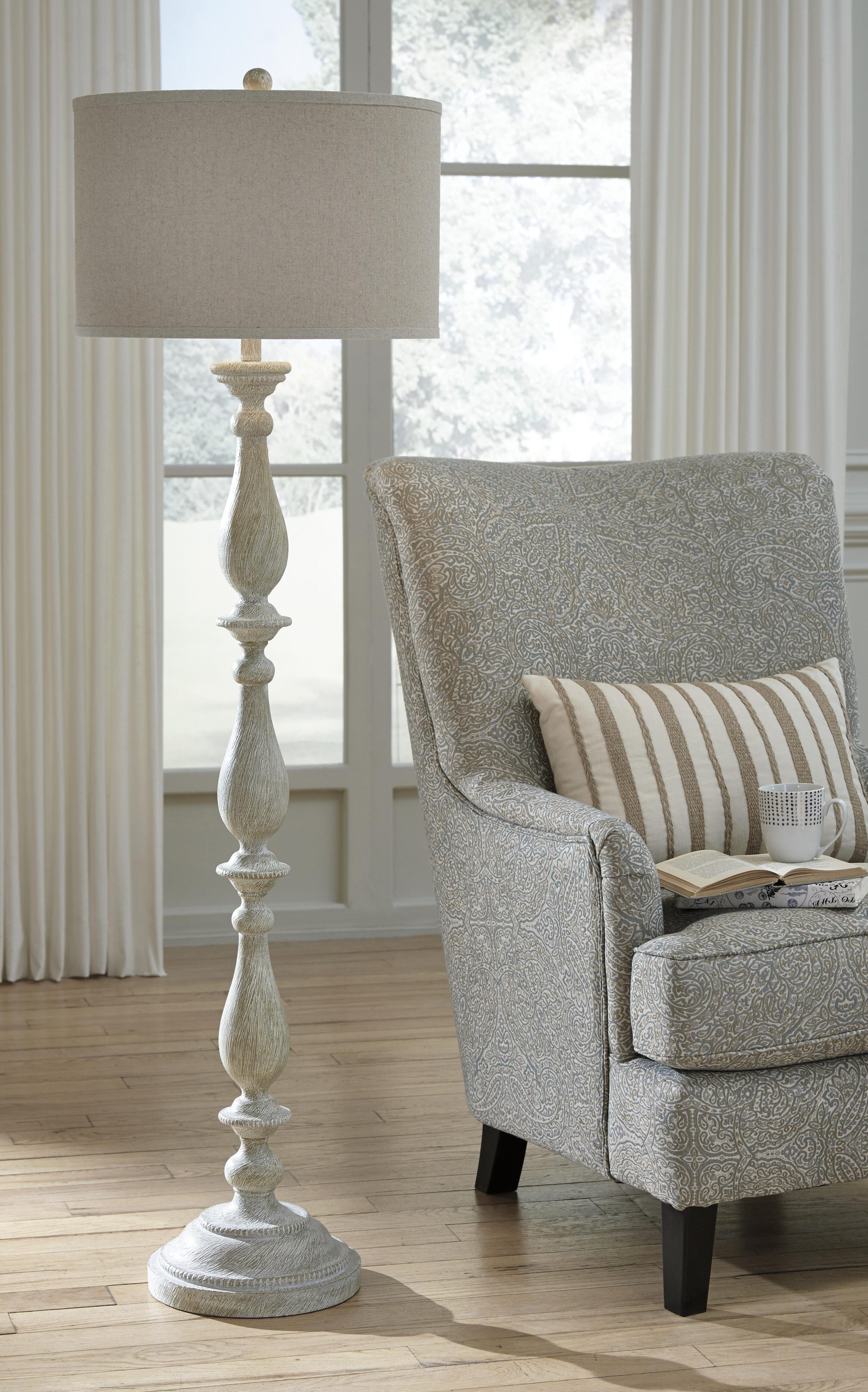 Bernadate 3-Piece Floor Lamp with 2 Table Lamps Set