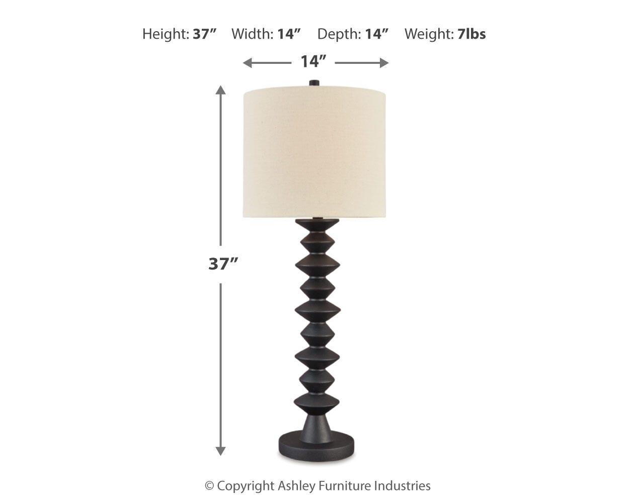 Luanndon 2-Piece Table Lamp Set