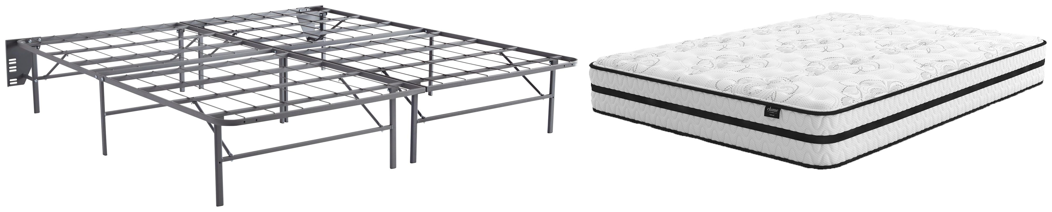 Chime 10 Inch Hybrid Mattress with Foundation