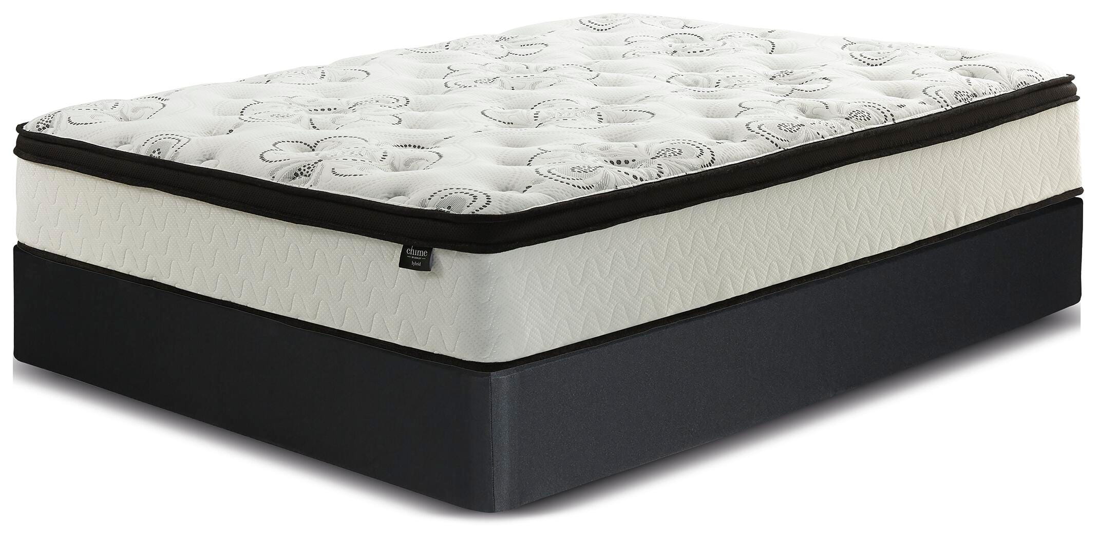 Chime 12 Inch Hybrid Mattress and Foundation Set