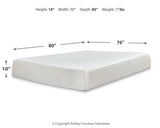 10 Inch Chime Memory Foam Mattress and Foundation