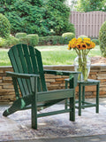 Sundown Shores Adirondack Chair with End table
