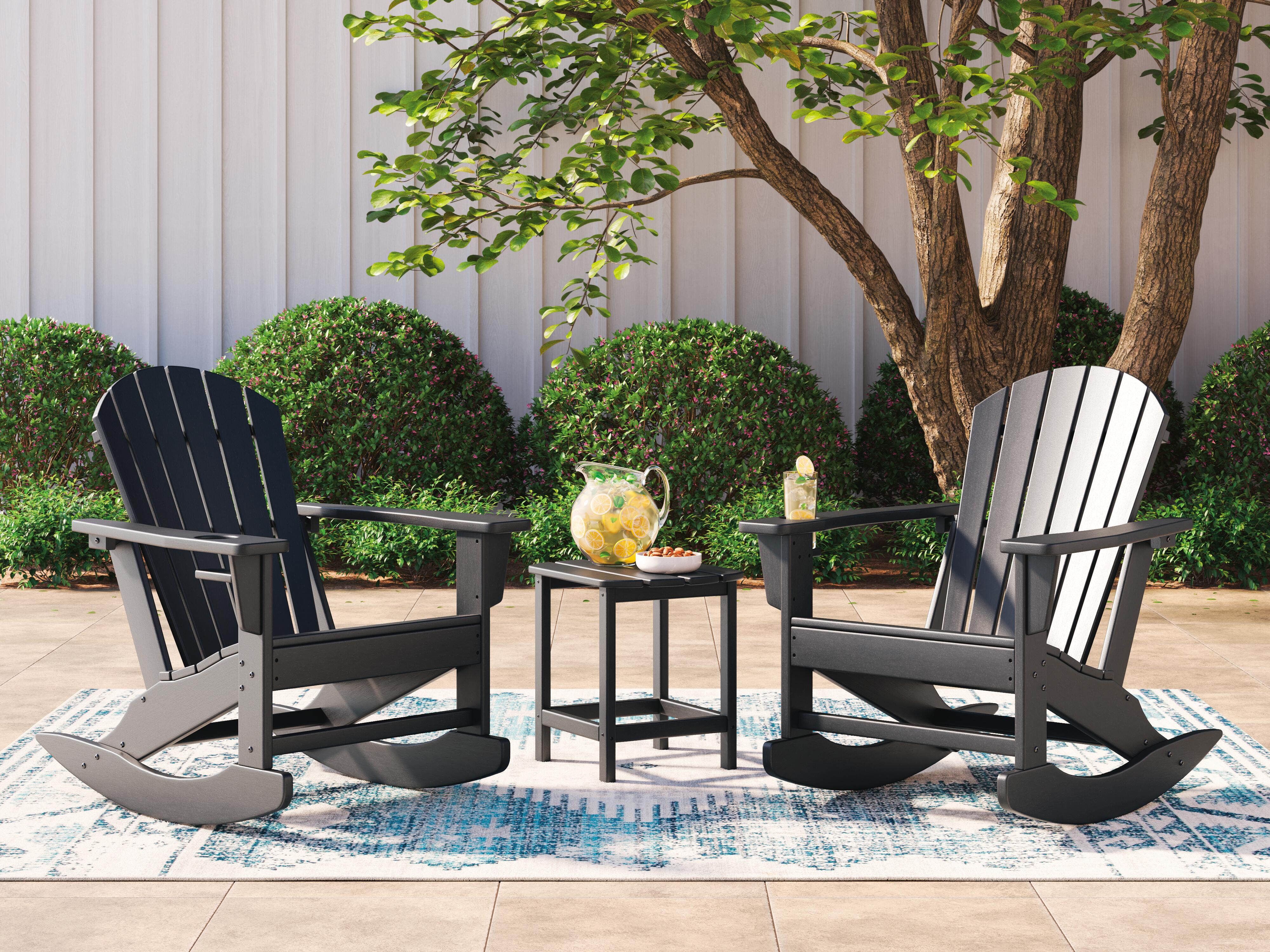 Sundown Treasure Outdoor Rocking Chairs and End Table Set