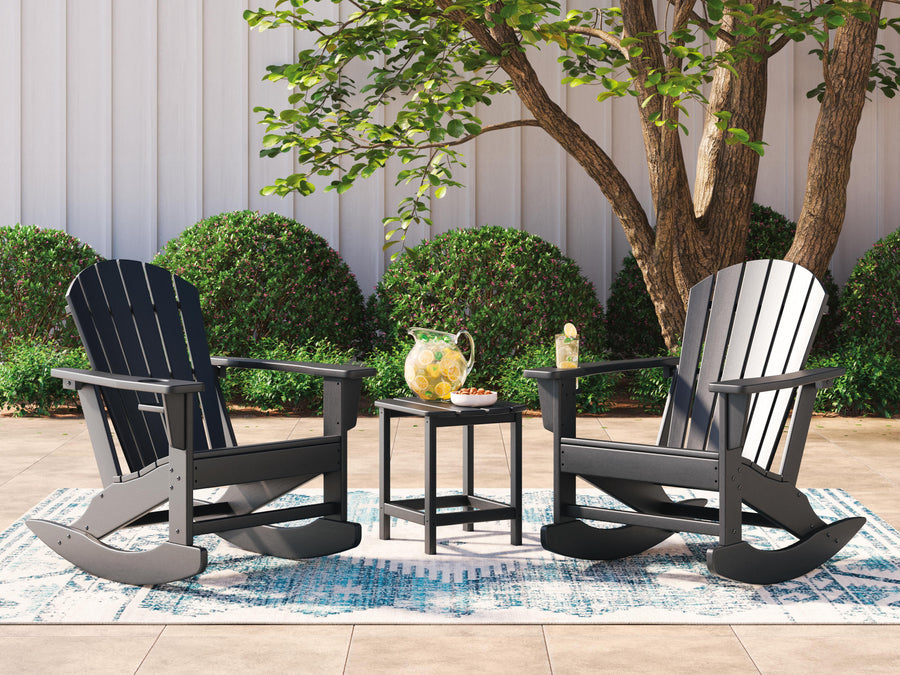 Sundown Treasure Outdoor Rocking Chairs and End Table Set
