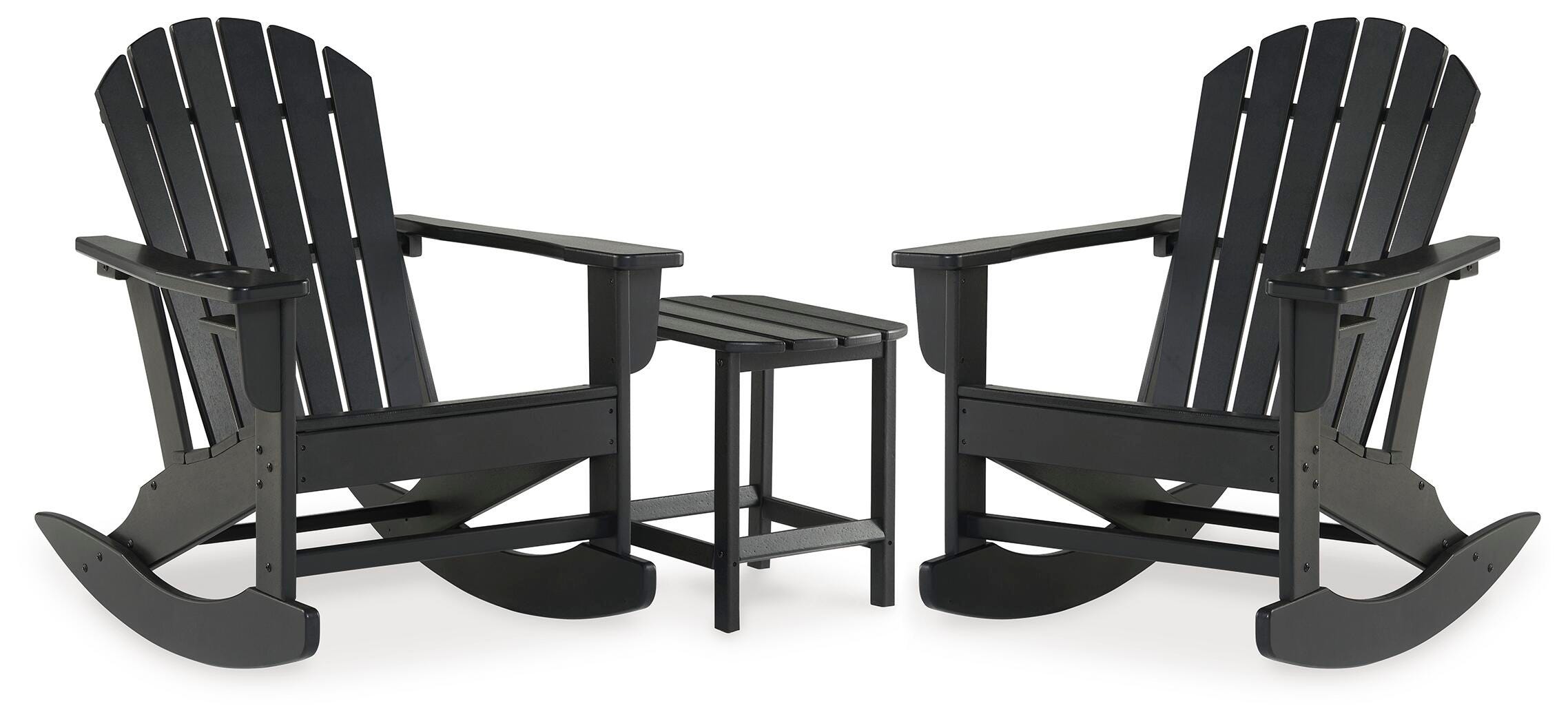 Sundown Treasure Outdoor Rocking Chairs and End Table Set