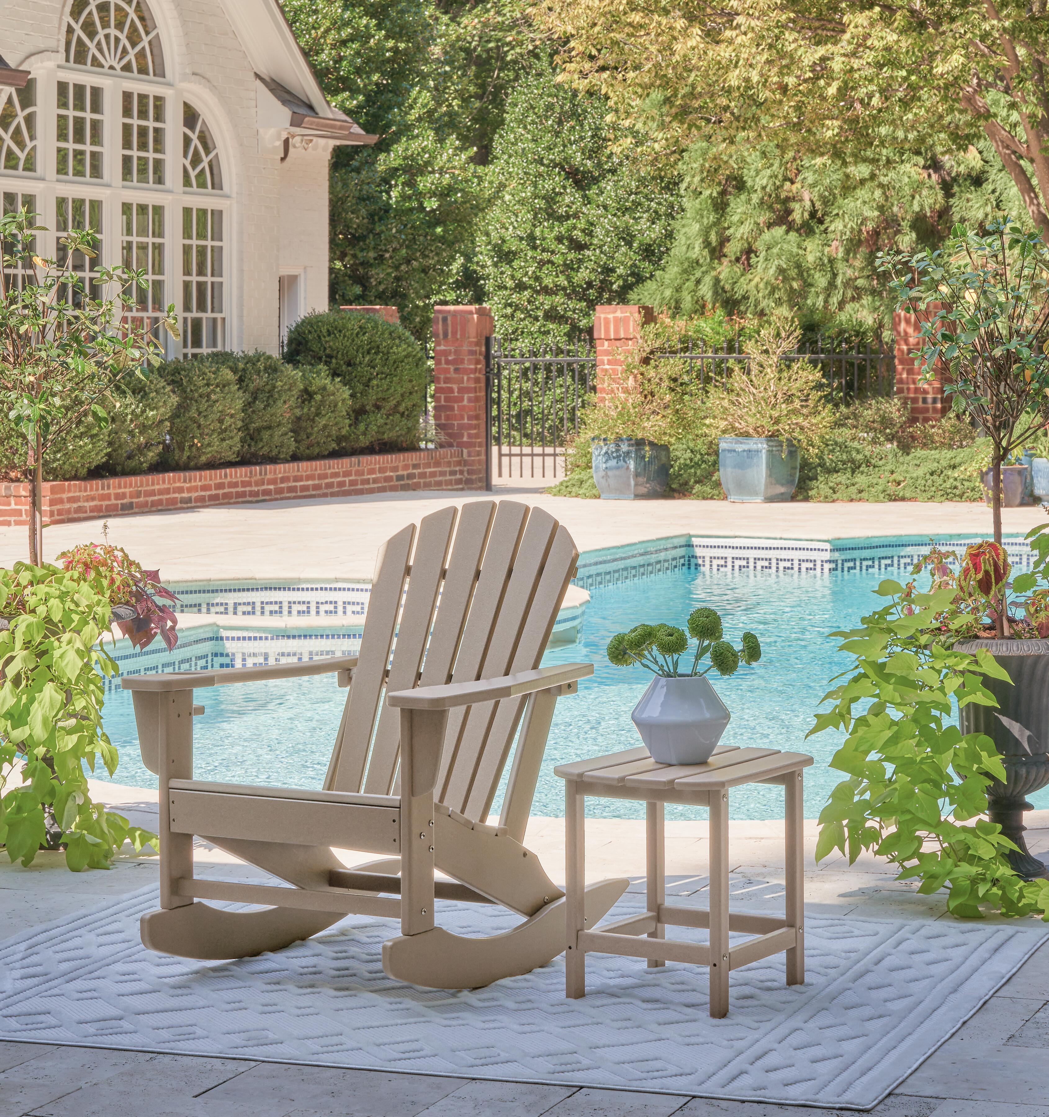 Sundown Treasure Outdoor Rocking Chair and End Table Set