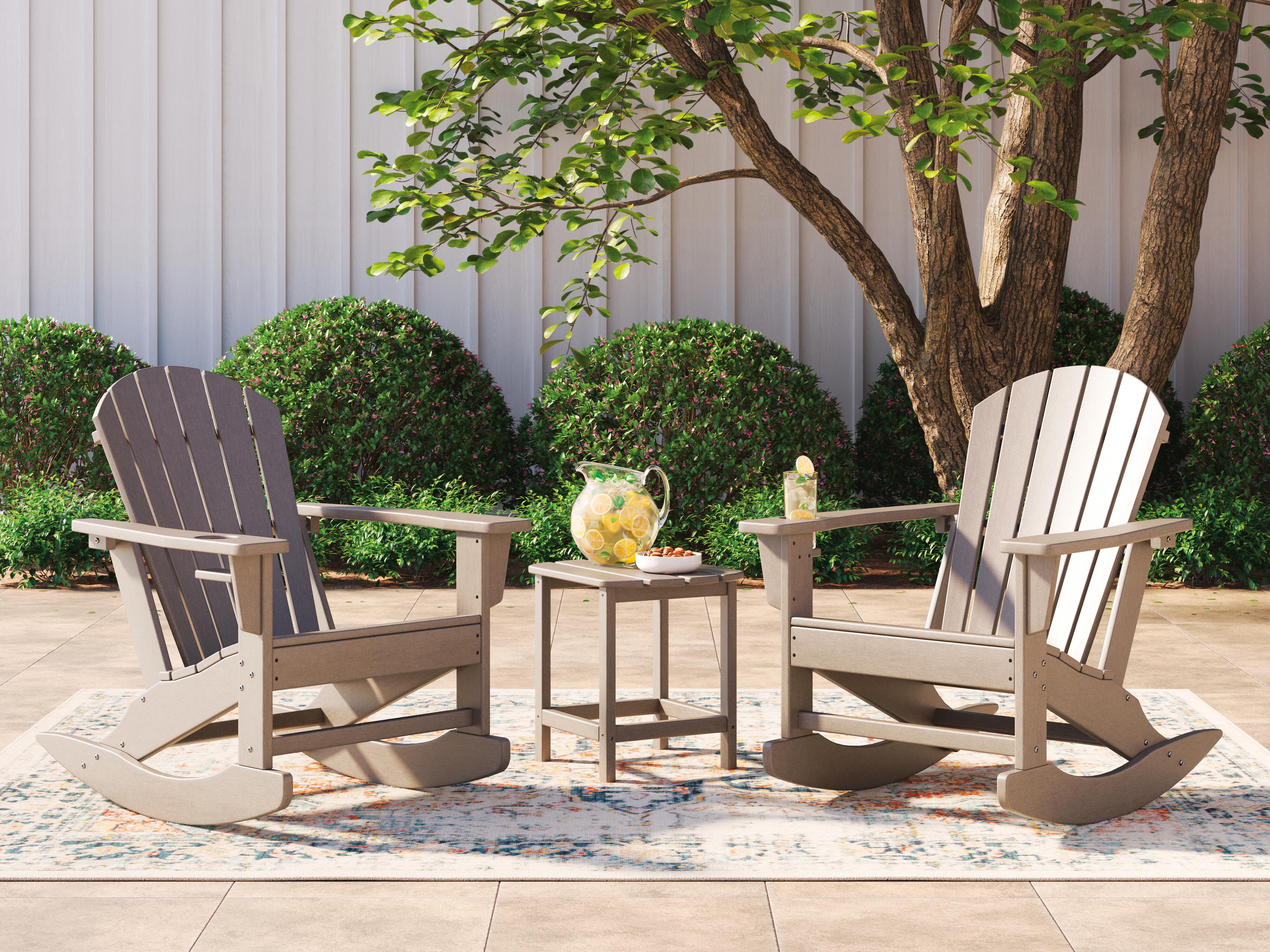 Sundown Treasure Outdoor Rocking Chairs and End Table Set