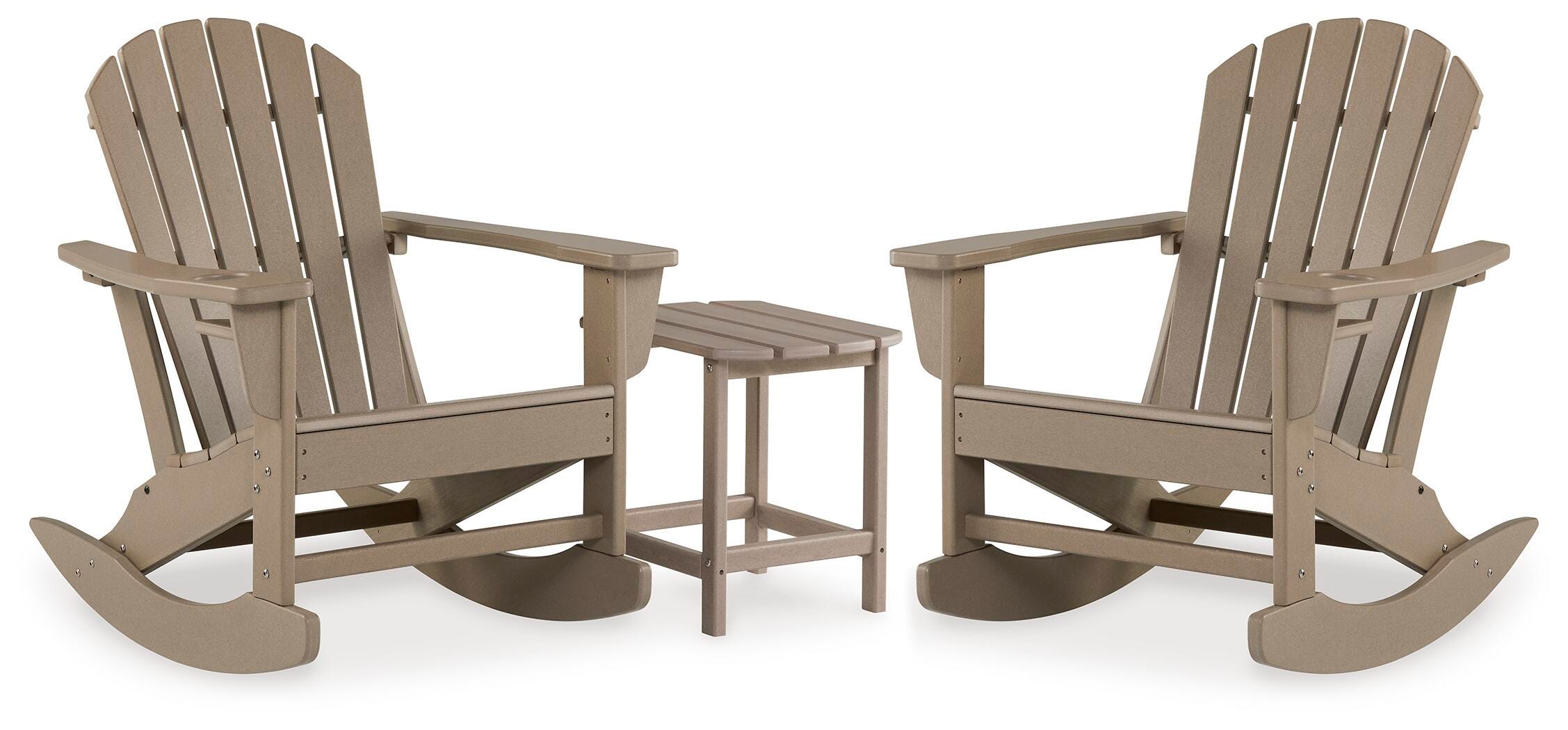 Sundown Treasure Outdoor Rocking Chairs and End Table Set