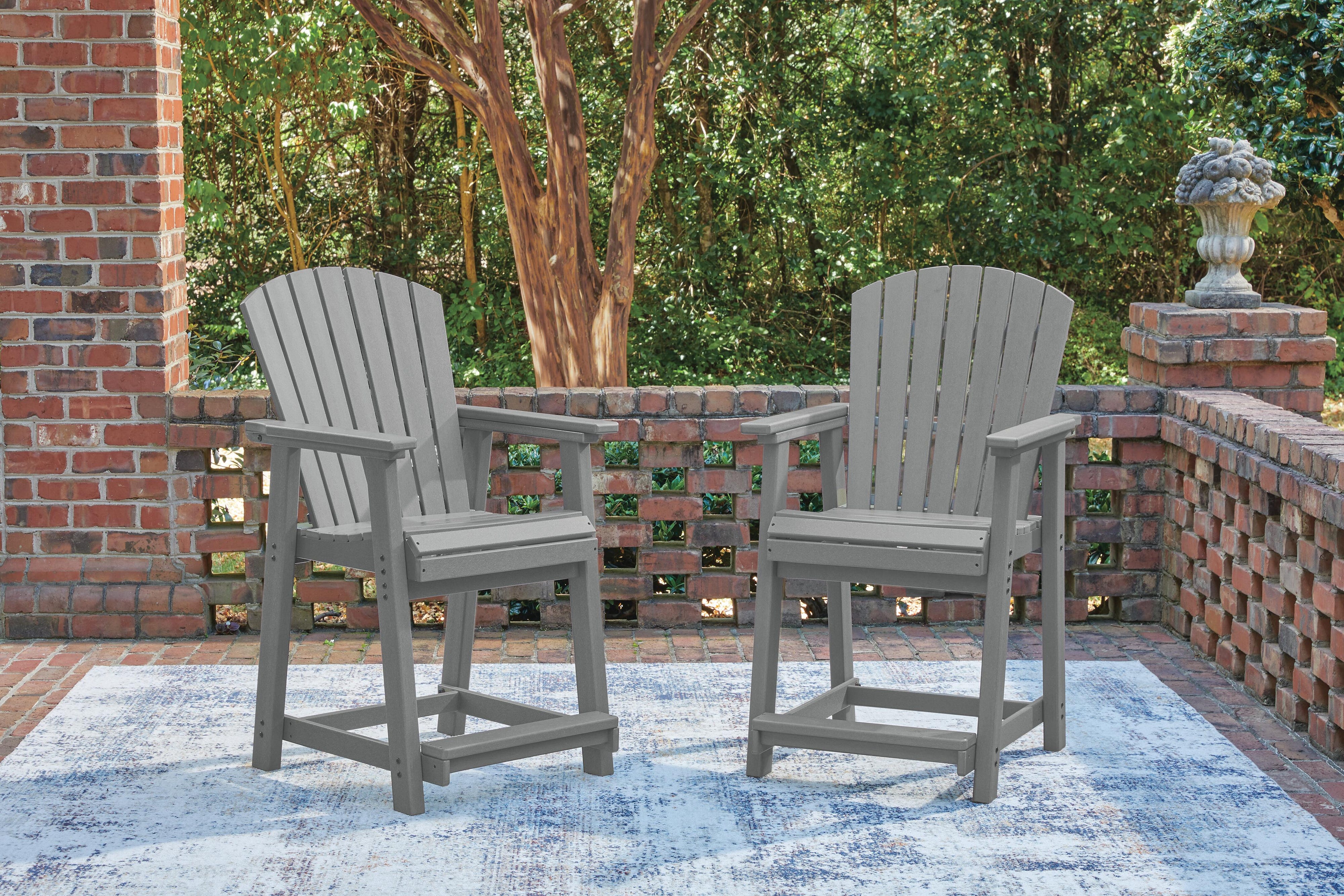 Sanctuary Beach Outdoor Counter Height Dining Table and 4 Barstools