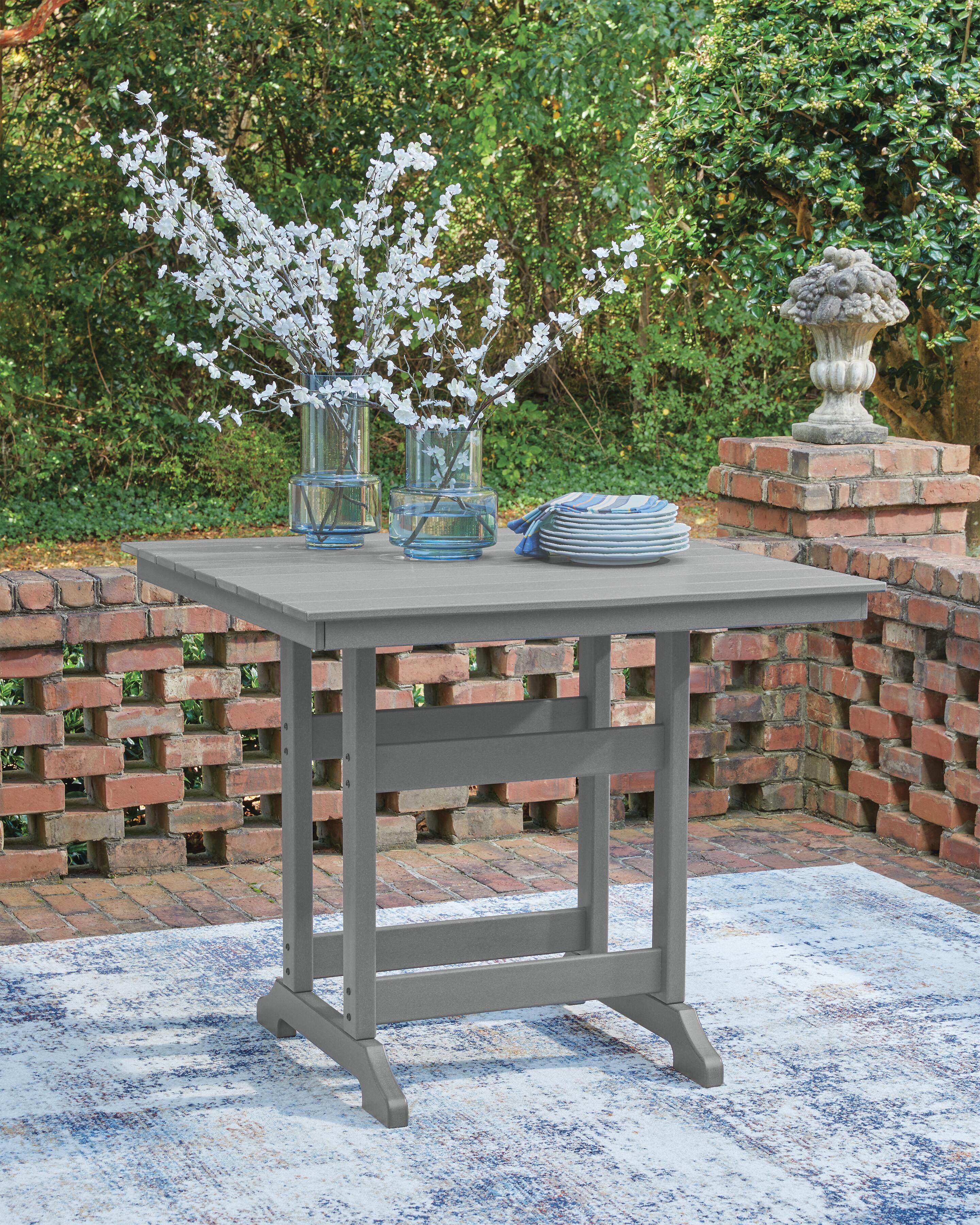 Sanctuary Beach Outdoor Counter Height Dining Table and 4 Barstools