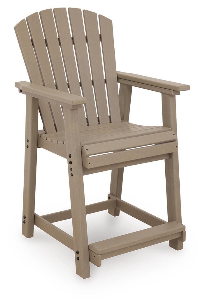 Seacliff Beach Outdoor Counter Height Bar Stool (Set of 2)