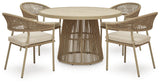 Orchard Beach Outdoor Dining Table and 4 Chairs