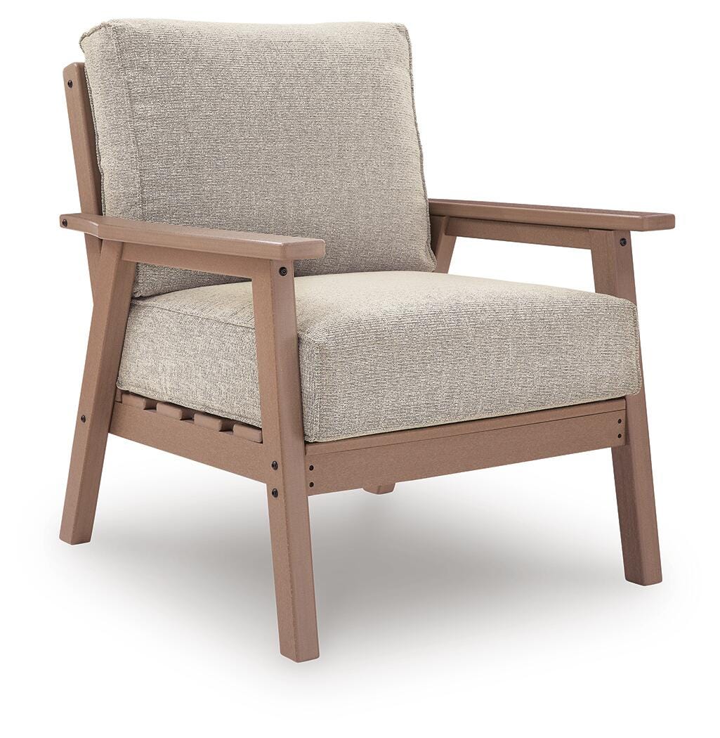 Grover Beach Outdoor Sofa and 2 Chairs with Coffee Table